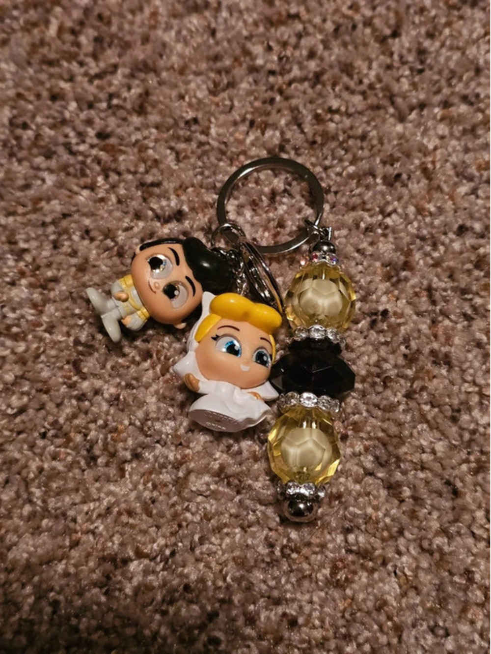 Cinderella and Prince Doorables Keychain